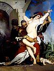 Jaroslav Fr. Julius Vesin Paintings - The Abduction of a Herzegovenian Woman by Jaroslav Cermak